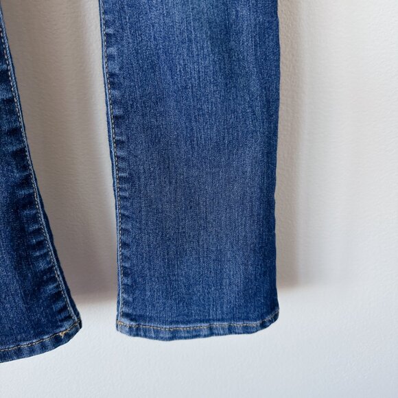 OshKosh B'Gosh jeans size 7 dark wash skinny boot cut for girls - Picture 6 of 12